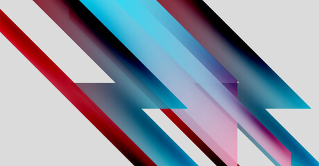 Abstract composition. Diagonal lines intersect, creating vibrant color gradients. Modern design, minimalist aesthetic. Smooth transitions, dynamic shapes.