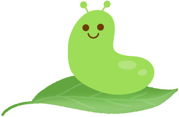 Cute Caterpillar Hand-drawn Illustration