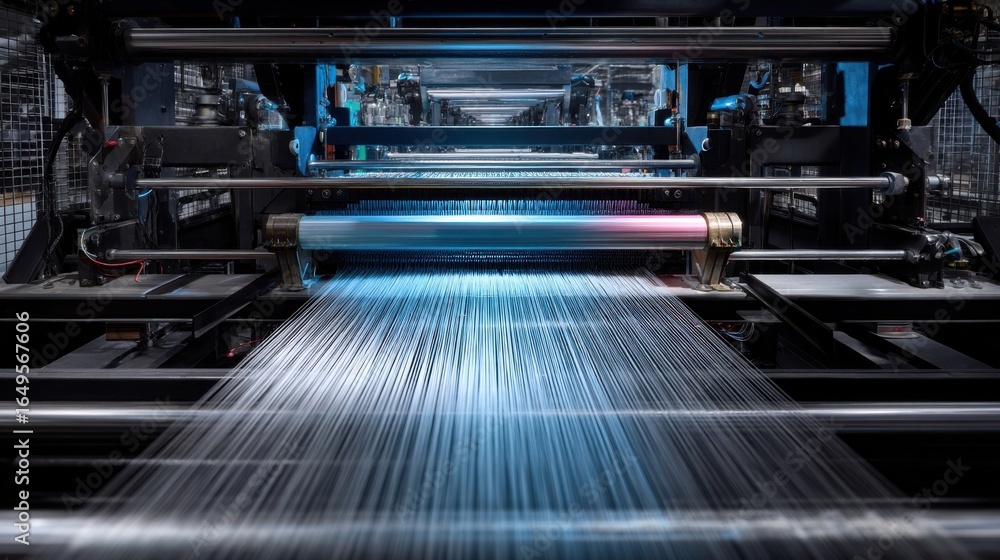 Poster detailed view of a spooling system that organizes finished basaltfiber rebar into neatly wound rolls