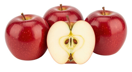 Isolated Red Apples