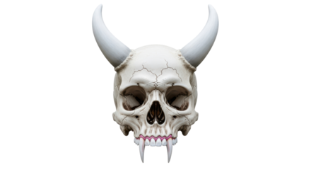 Isolated Skull with Horns