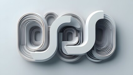 Abstract 3D Circular Design - Modern Graphic Element