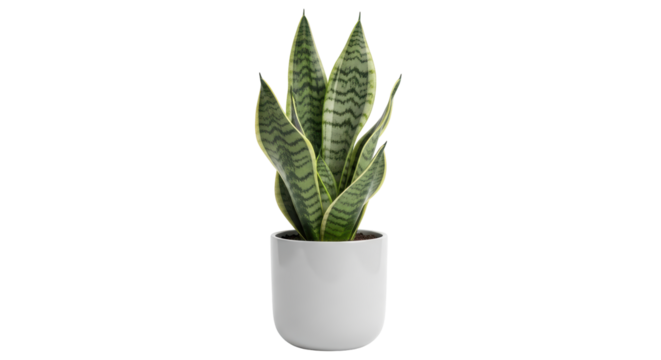 Isolated Snake Plant