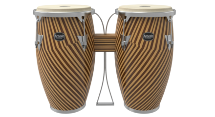 Isolated Conga Drums