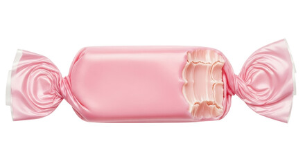 Isolated Pink Saltwater Taffy