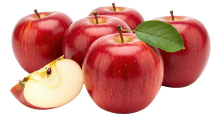 Isolated Red Apples