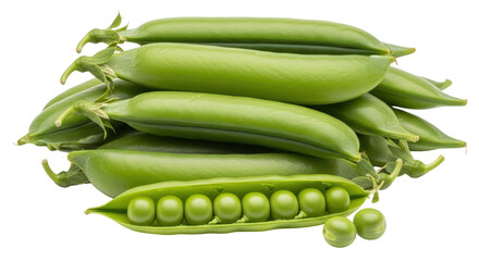 Isolated Green Peas