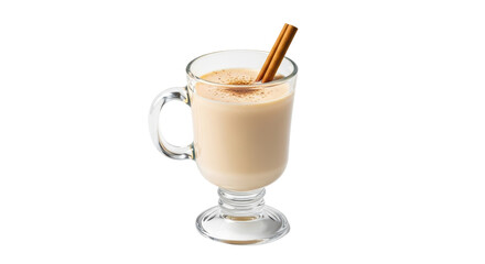 Isolated Glass of Eggnog