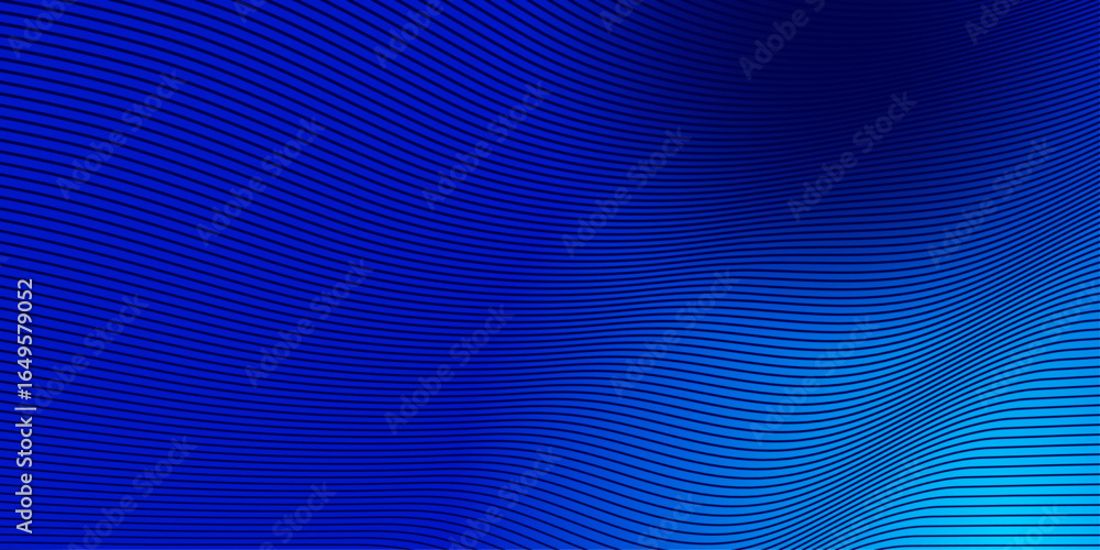 Poster blue dynamic curve line abstract background vector image for backdrop or presentation.