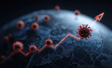 Global virus growth, upward trend.