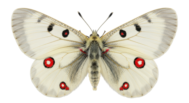 Isolated Apollo Butterfly