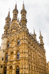 Fototapeta premium historic leuven town hall in belgium