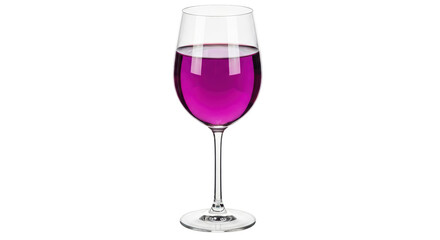 Isolated wine glass