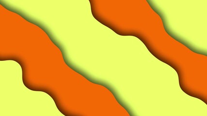 Animated 3d papercut layer background in orange and yellow color theme 4k minimal modern design backdrop - Powered by Adobe