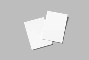 a4 paper flyer blank mockup