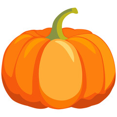 Large orange pumpkin.