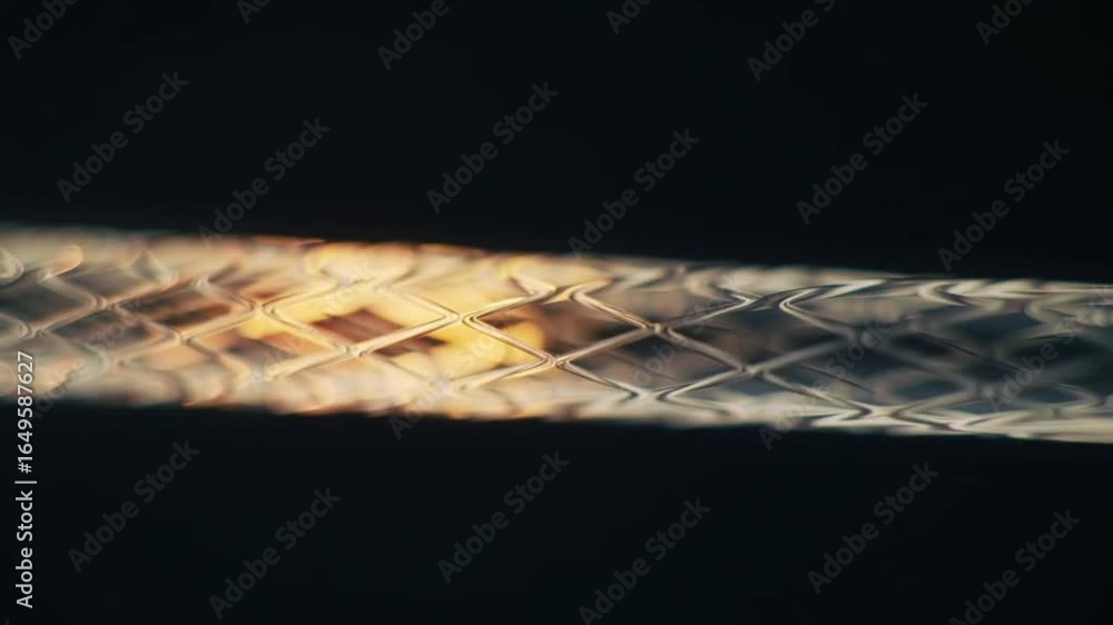 Poster close-up shot of a textured, patterned object with varying color gradients, showcasing intricate det