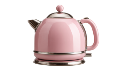 Electric kettle on white background