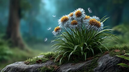 yellow flowers in the grass