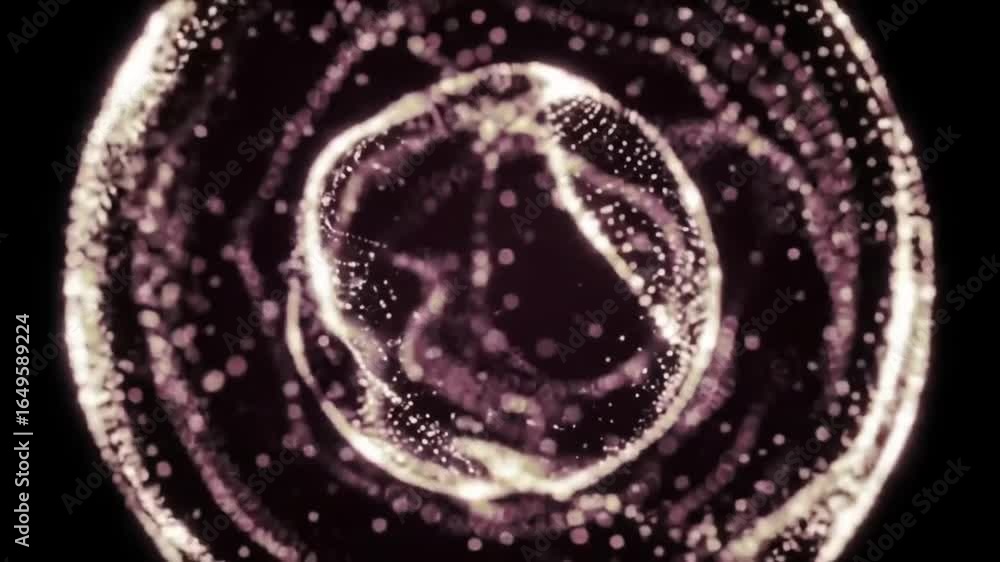 Poster an abstract macro image showcases intricate patterns and textures within a swirling, dark-colored li
