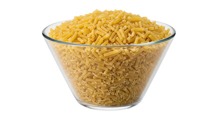 Isolated Bowl of Elbow Macaroni