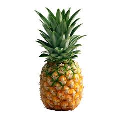 Fototapeta premium Ripe Pineapple, isolated on transparent background