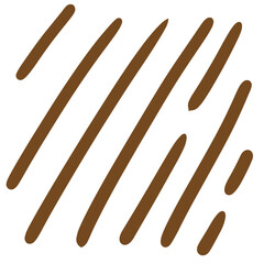 Dynamic abstract brush strokes create a bold artistic background with earthy brown tones