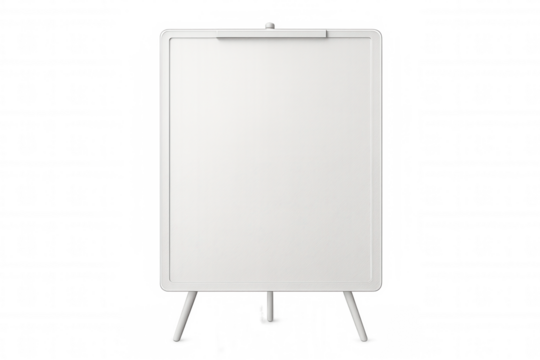 Wooden-mounted whiteboard featuring clear background, supporting collaborative learning, strategic planning, and visual communication - Powered by Adobe