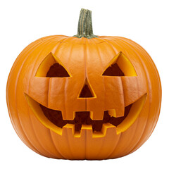 Halloween pumpkin decorated for festivities and ready for spooky celebrations.