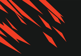 Stealth Black Orange Tiger Stripe Modern Tiger Sublimation Jersey Design