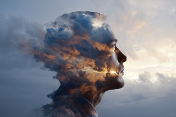 A Hopeful Mind A Double Exposure on Mental Health and New Beginnings