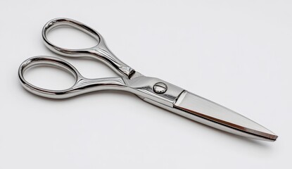 Close-up of stainless steel shears
