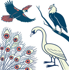 vector illustration of a birds