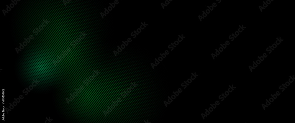 Poster 3d green techno abstract background overlap layer on dark space with glowing lines shape decoration.