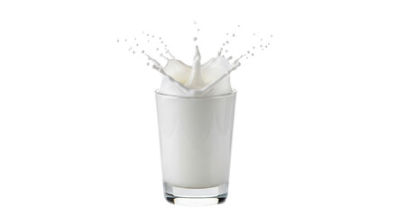 Isolated Milk Splash