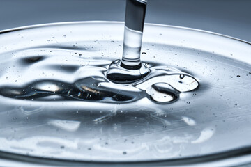 Cosmetic gel or jelly for ultrasound. The texture.