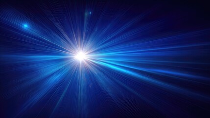 Radiant blue lightburst emanating from a central point.