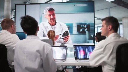 Doctor Team Meeting Video Conference Webinar - Powered by Adobe