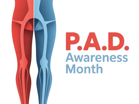 Understanding peripheral artery disease awareness month with anatomical leg illustrations