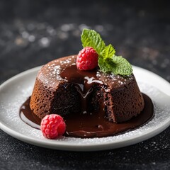 Decadent Chocolate Lava Cake with Molten Center