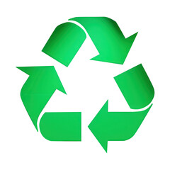 Fototapeta premium PNG green recycling symbol eco-friendly