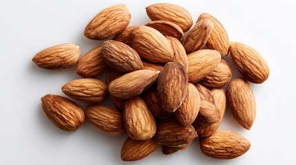 Fototapeta premium A Pile of almonds that have been roasted