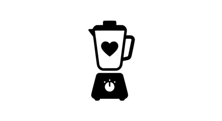 Blender minimalist black and white icon