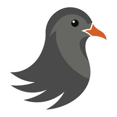 Fototapeta premium Bird dove icon logo vector 