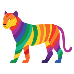 Obraz premium vector illustration of a tiger