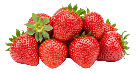Isolated strawberries
