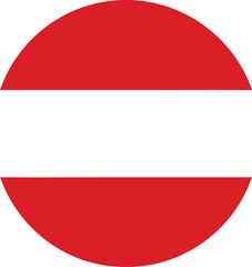 Obraz premium Simple red no entry road sign in flat circular style