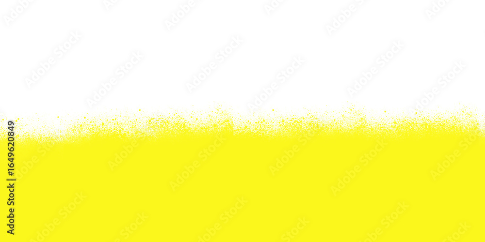 Poster abstract horizontal composition featuring a stark black upper section contrasting with a vibrant yel