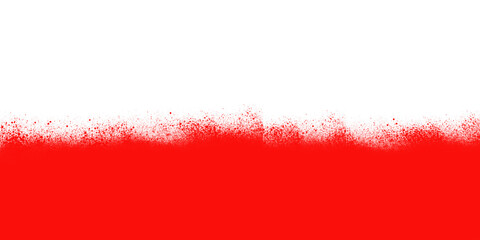 Abstract digital art featuring a stark horizontal division between a solid black upper section and a vibrant red lower section with a fiery textured transition