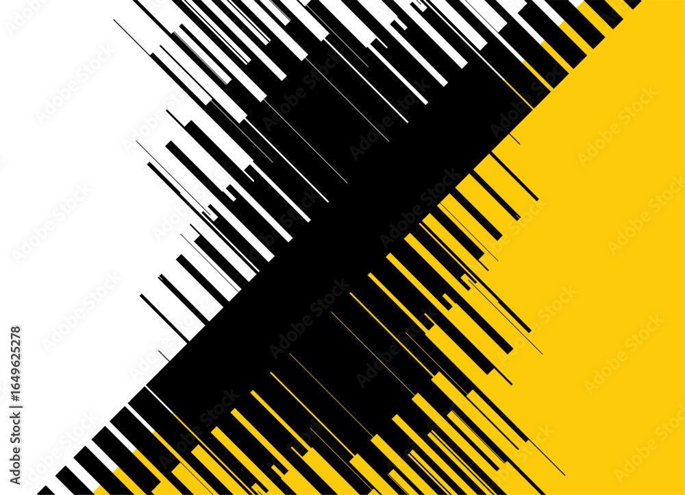 Poster vector transition from yellow-black to white. flickering, strobing. design element. vector backgroun